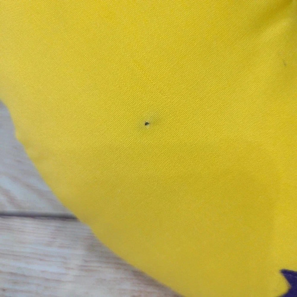 Vintage Overly Raker Plush Black Cat On Moon Checkered Bow Tie Purple Stars 11" - Picture 6 of 6